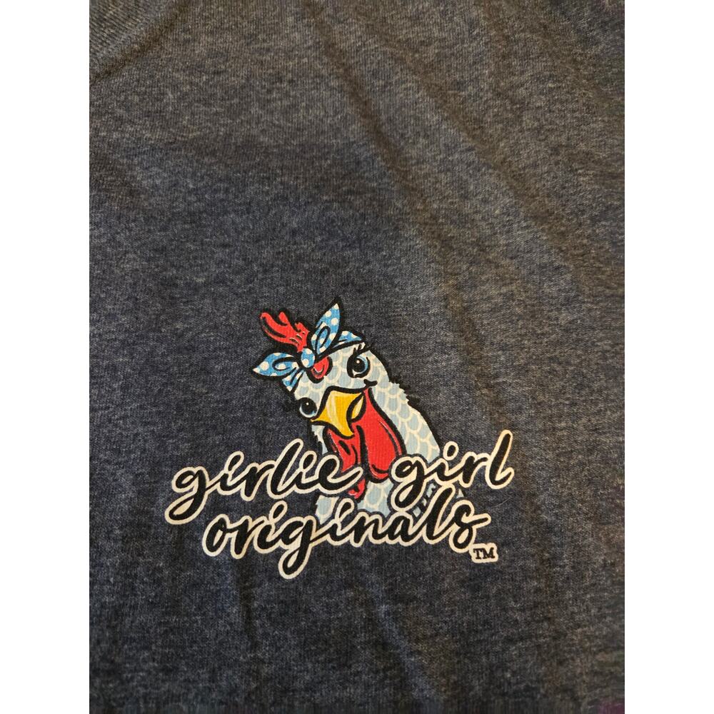 Girlie Girl Originals "Wicked Chickens Lay Deviled Eggs" Charcoal Gray, Size XL - Picture 2 of 6